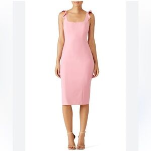 Jay Godfrey Marois Pink Midi Dress | 8